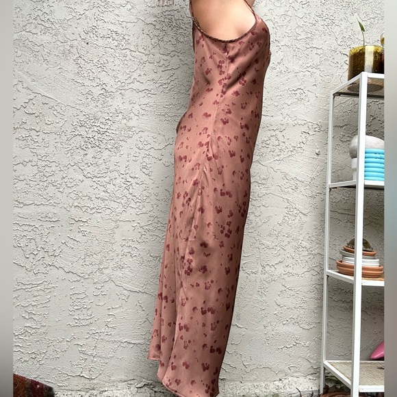 Dress Forum Brown Silky Maxi Dress - Picture 10 of 10